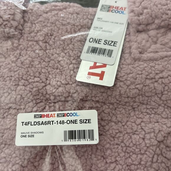 32 degrees Cozy Sherpa Tote Bag "Mauve Shadows" teddy bear fabric NWT - Picture 4 of 6